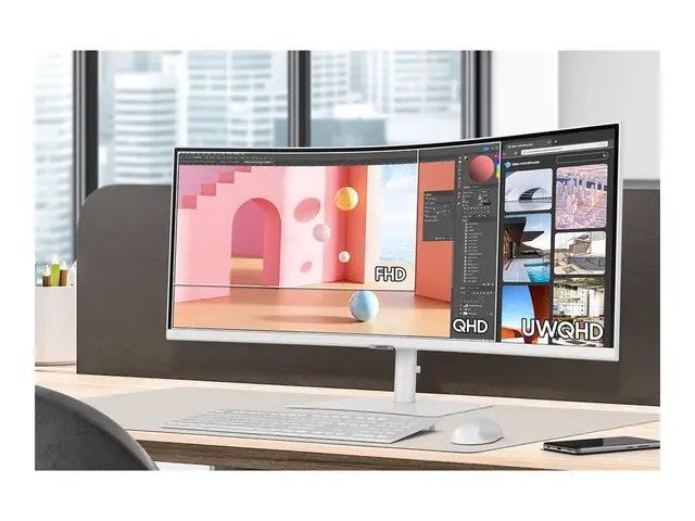 Samsung ViewFinity S6 S34C650TAU - S65TC Series LED-skjerm kurvet ...