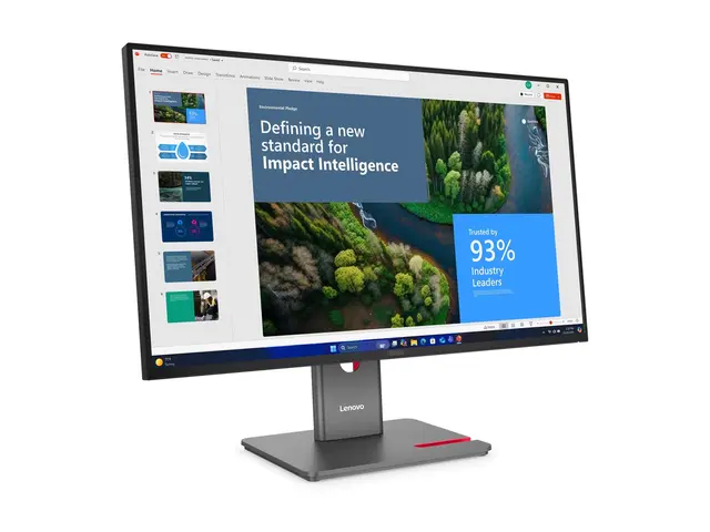 Lenovo ThinkVision P27UD-40 - LED-skjerm 27" - 3840 x 2160 4K @ 120 Hz - IPS - 350 cd/m² - 1500:1 - HDR10 - 4 ms - Thunderbolt 4, HDMI, DisplayPort, USB-C - ravnsort 