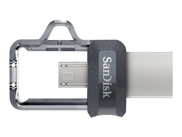 SanDisk Ultra Dual M3.0 - USB-flashstasjon - 256 GB - USB 3.0 / mi...