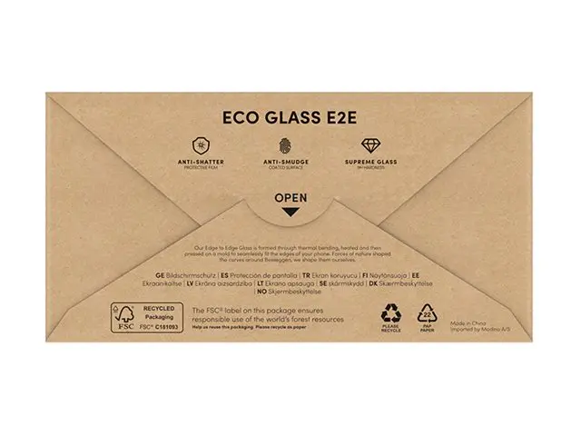 Key Eco - Skjermbeskyttelse for mobiltelefon kant-til-kant 2.5D gl...