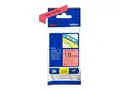 Brother TZe-441 - Standardklebemiddel - svart p&#229; r&#248;dt Rull (1,8 cm x 8 m) 1 kassett(er) laminert teip - for Brother P-Touch Cube Plus PT-P710BT, PT-P710BTH; P-Touch EDGE PT-P750WVP and P-Touch.