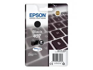 Epson 407 - 41.2 ml - L-størrelse svart - original - blekkpatron - for WorkForce Pro WF-4745, WF-4745DTWF