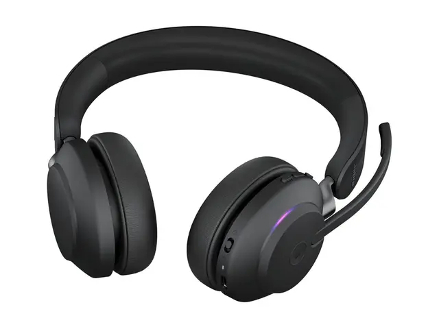 Jabra Evolve2 65 MS Stereo - Hodesett - on-ear - Bluetooth - trådl...