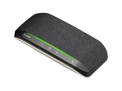 HP Poly Sync 10 - Høyttalende håndfri telefon kablet - USB-A, USB-C - sølv