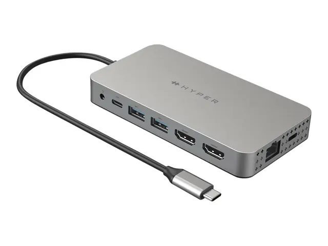 HyperDrive - dokkingstasjon USB-C 2 x HDMI 1GbE