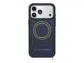 OtterBox Sole Series - Baksidedeksel for mobiltelefon MagSafe-samsvar - hard-wearing fabric - real quiet (blue) - for Apple iPhone 17 Pro Max