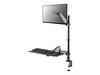 Neomounts DS90-325BL1 - Monteringssett (helbevegelsesarm) sitt-st&#229; arbeidsstasjon - for LCD-skjerm / PC-utstyr - st&#229;l - svart - skjermst&#248;rrelse: 17&quot;-32&quot; - klemmemonterbar, malje, skrivebordsmonterbar
