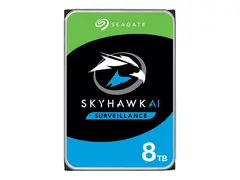 Seagate SkyHawk AI ST8000VE001 - Harddisk 8 TB - intern - 3.5&quot; - SATA 6Gb/s - buffer: 256 MB - med 3-&#229;rs Seagate Rescue Data Recovery