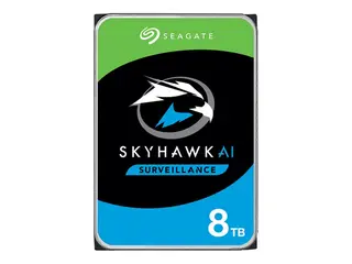 Seagate SkyHawk AI ST8000VE001 Harddisk - 8 TB - intern - 3.5&quot; - SATA 6Gb/s - buffer: 256 MB - med 3-&#229;rs Seagate Rescue Data Recovery