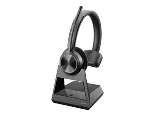 HP Poly Savi 7310 - Savi 7300 series - hodesett on-ear - DECT - trådløs - USB-A via DECT adapter - svart - UC-sertifisert, Certified for Microsoft Teams