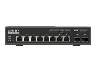 QNAP QSW-L3208-2C6T - Switch - Styrt 2 x 10 Gigabit SFP+ + 8 x 100/1000/2.5G/5G/10GBase-T - stasjon&#230;r