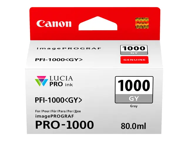Canon PFI-1000 GY - 80 ml - grå - original - blekkbeholder - for i...