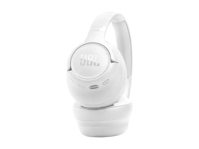 JBL TUNE 730BT - Hodetelefoner med mikrofon full størrelse - Bluetooth - trådløs - hvit 