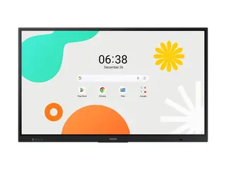Samsung Interactive Display WA65F 65&quot; Diagonalklasse WAF Series LED-bakgrunnsbelyst LCD-skjerm - utdanning / n&#230;ringsliv - med pekeskjerm (multiber&#248;rings) - Android - 4K UHD (2160p) 3840 x 2160 - svart