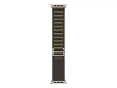 Apple - Sløyfe for smart armbåndsur - 49 mm, naturlig titanfinish Medium størrelse - mørk olivenfarge
