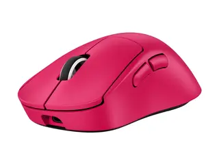 Logitech G PRO X SUPERLIGHT 2 DEX - Mus - ergonomisk gaming - h&#248;yrehendt - optisk - 5 knapper - tr&#229;dl&#248;s, kablet - 2.4 GHz, USB - rosa