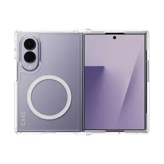CARE by PanzerGlass Urban Combat - Beskyttende deksel for mobiltelefon Qi - termoplast-polyuretan (TPU), polykarbonat (PC) - gjennomsiktig, hvit