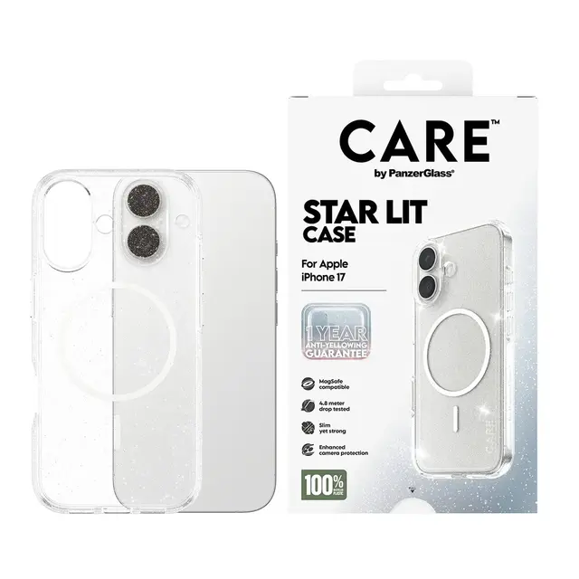 CARE by PanzerGlass Star Lit - Baksidedeksel for mobiltelefon MagS...
