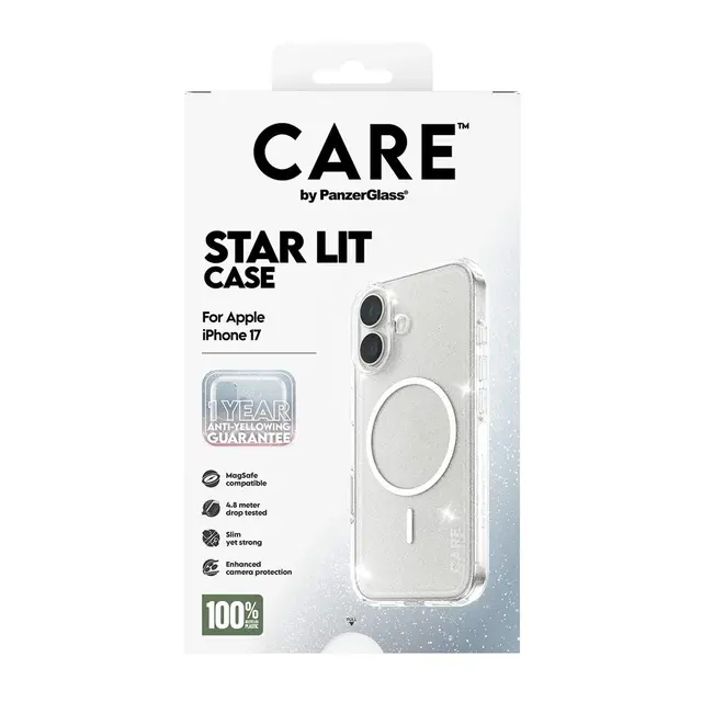 CARE by PanzerGlass Star Lit - Baksidedeksel for mobiltelefon MagS...