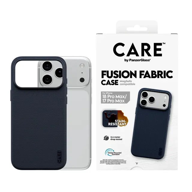 CARE by PanzerGlass Fusion Fabric - Beskyttende deksel for mobilte...