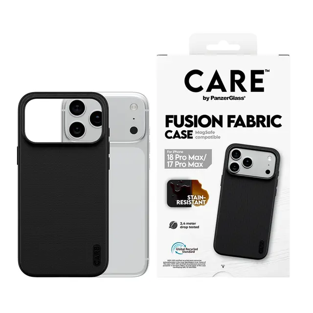 CARE by PanzerGlass Fusion Fabric - Beskyttende deksel for mobilte...