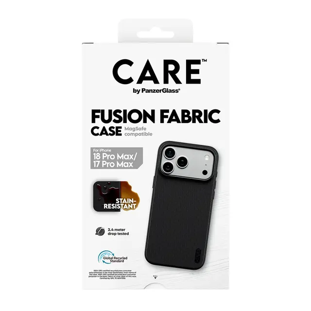 CARE by PanzerGlass Fusion Fabric - Beskyttende deksel for mobilte...