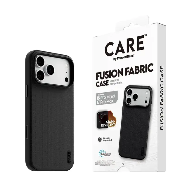 CARE by PanzerGlass Fusion Fabric - Beskyttende deksel for mobilte...