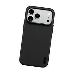 CARE by PanzerGlass Fusion Fabric - Beskyttende deksel for mobiltelefon MagSafe-samsvar - stoff - svart