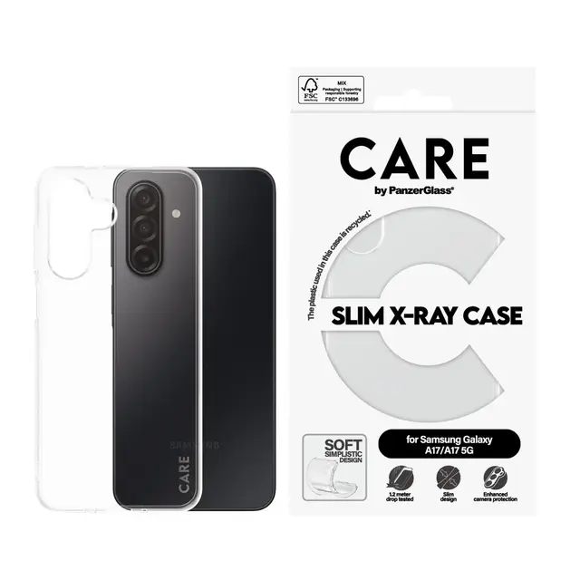 CARE by PanzerGlass X-Ray - Baksidedeksel for mobiltelefon myk bas...