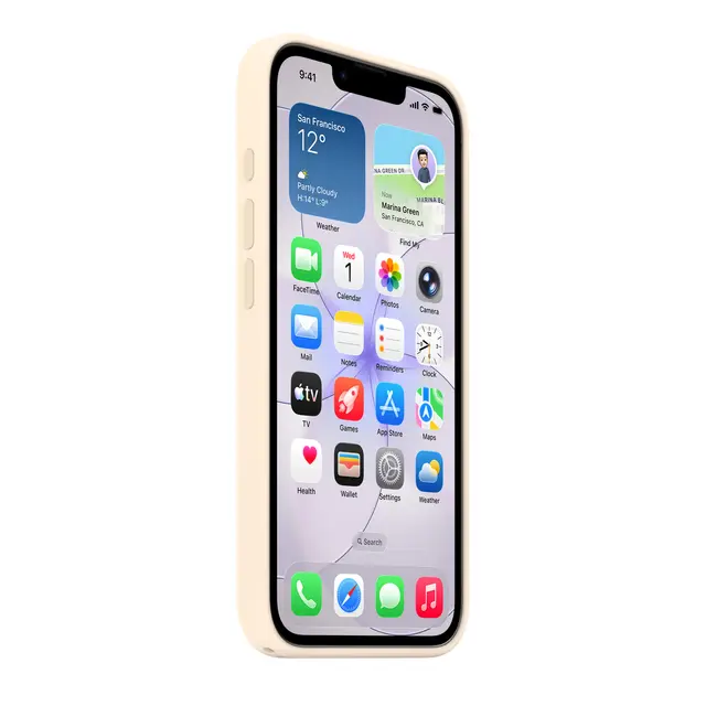 Apple - Baksidedeksel for mobiltelefon MagSafe-samsvar silikon van...