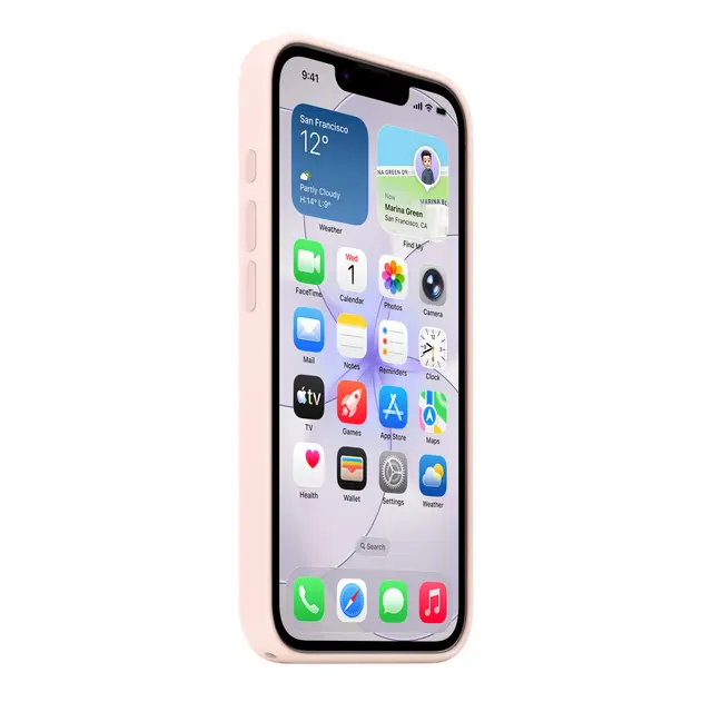 Apple - Baksidedeksel for mobiltelefon MagSafe-samsvar silikon blø...