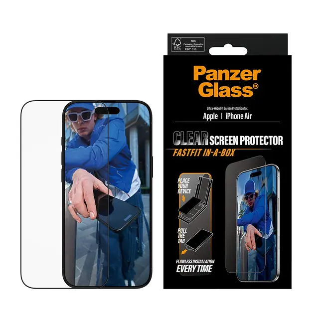 PANZERGLASS APPLE IPHONE 17 AIR UWF W. FASTFIT IN-A-BOX 