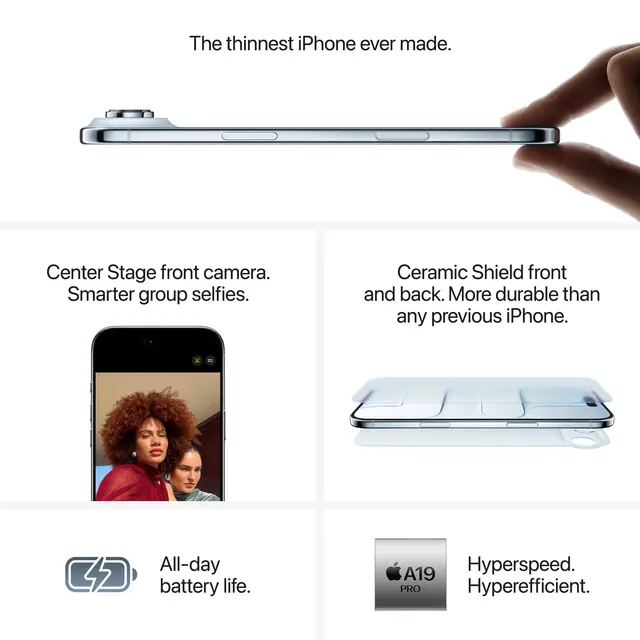 Apple iPhone Air 1TB Himmelblå Telenor 