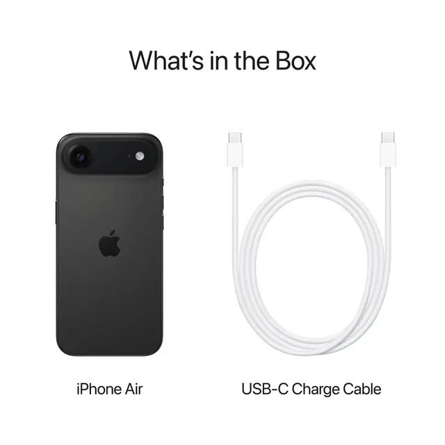 Apple iPhone Air - Romsvart - 1 TB TN 