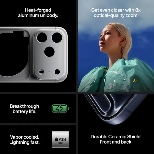Apple iPhone 17 Pro Max 1TB Sølv Telenor 