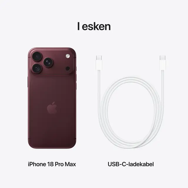 Apple iPhone 18 Pro Max 2TB Burgundy Generisk 