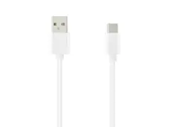 Key - USB-kabel - USB (hann) til USB-C (hann) USB 2.0 - 5 V - 3 A - 1 m - hvit