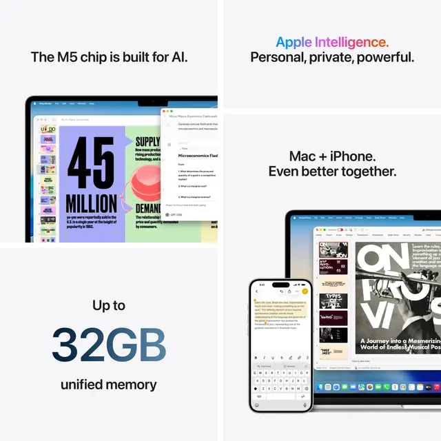 Apple MacBook Air - 15.3" - Apple M5 16 GB RAM - 512 GB SSD - Norsk - macOS Tahoe 26 