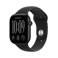 Apple Watch Series 12 GPS + Cellular 46mm Black Aluminium Case with Black Sport Band S/M