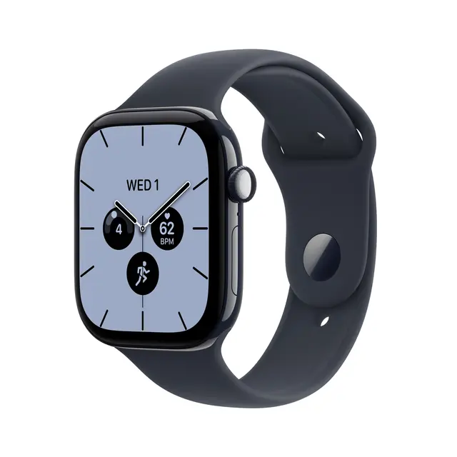 Apple Watch Series 12 GPS + Cellular 46mm Night Blue Ceramic Case with Navy Blue Sport Band S/M 