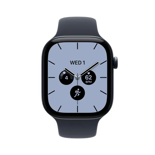 Apple Watch Series 12 GPS + Cellular 46mm Night Blue Ceramic Case with Navy Blue Sport Band S/M 