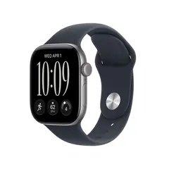 Apple Watch Series 12 GPS + Cellular 42mm Space Grey Aluminium Case with Navy Blue Sport Band S/M