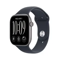Apple Watch Series 12 GPS + Cellular 46mm Space Grey Aluminium Case with Navy Blue Sport Band S/M