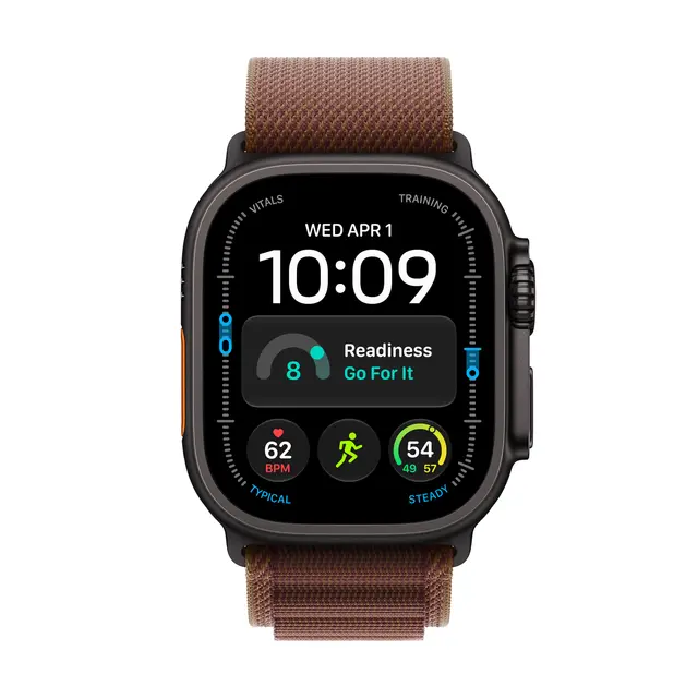 Apple Watch Ultra 4 GPS + Cellular 49m Black Titanium Case with Burgundy Alpine Loop M 
