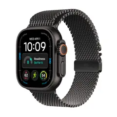 Apple Watch Ultra 4 GPS + Cellular 49m Black Titanium Case with Black Titanium Milanese Loop S