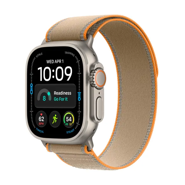Apple Watch Ultra 4 GPS + Cellular 49m Natural Titanium Case with Sand Trail Loop M/L 