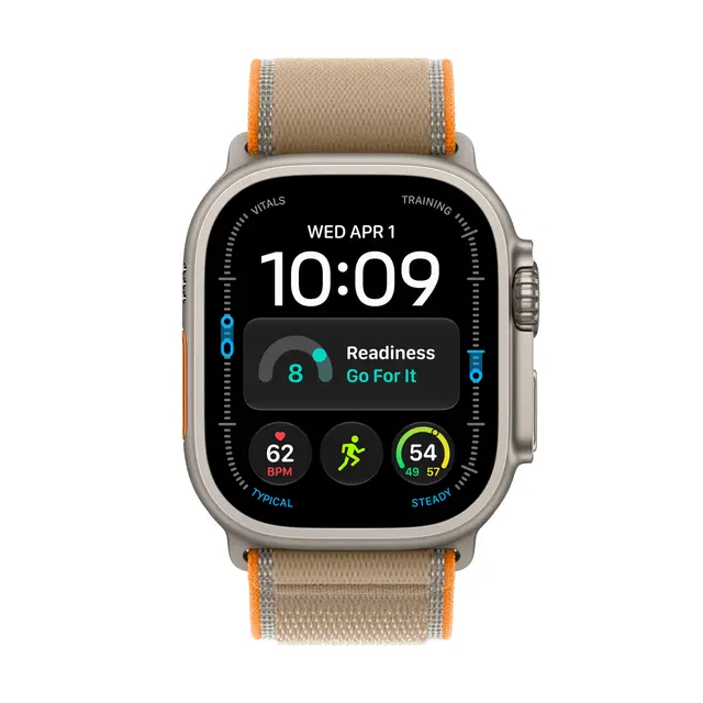 Apple Watch Ultra 4 GPS + Cellular 49m Natural Titanium Case with Sand Trail Loop M/L 