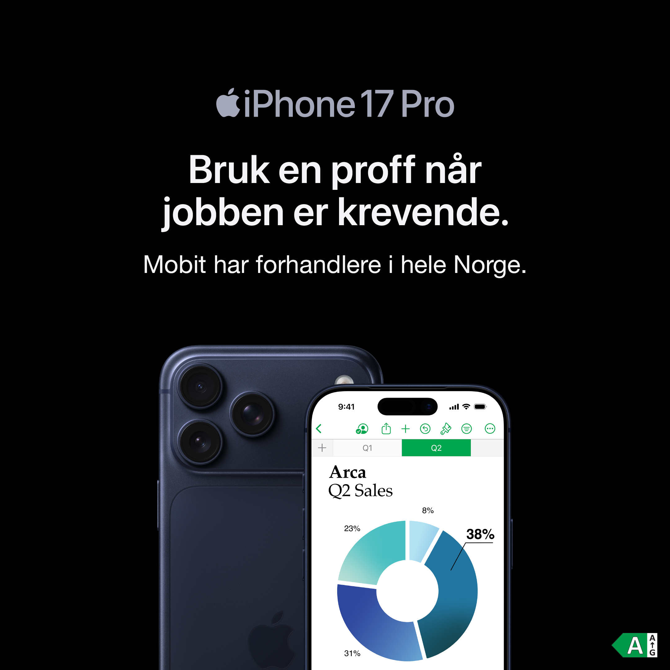 iPhone 17 Pro for bedrift